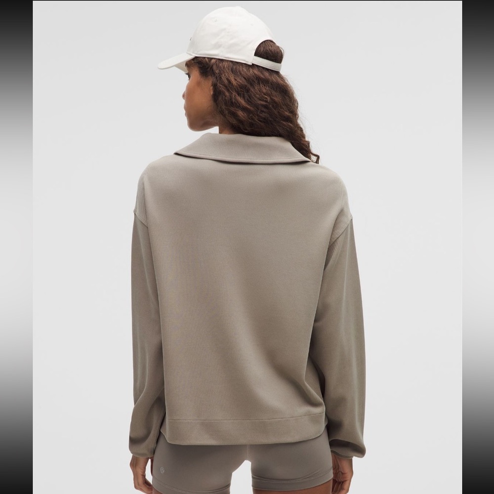 NWT lululemon Softstreme Pique Oversized LS Polo - XS - WSHG - Picture 3 of 16